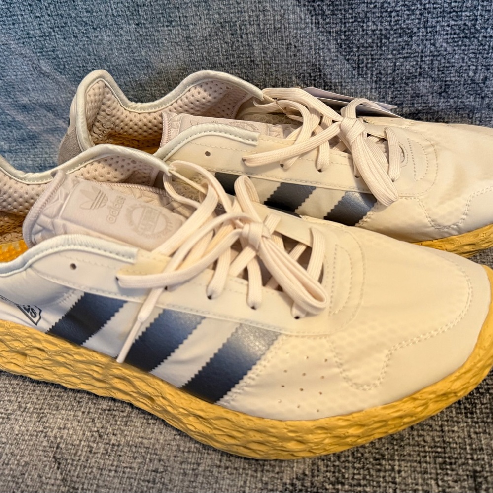 BNIB Adidas Zponge (Spunge, Sponge, Zpunge) Orbit Grey Utility Yellow - 11.5